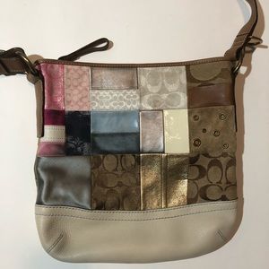 Coach Signature Patchwork Shoulder Bag